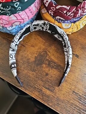 Bandana Headbands - Assorted Colors (Set Of 10)